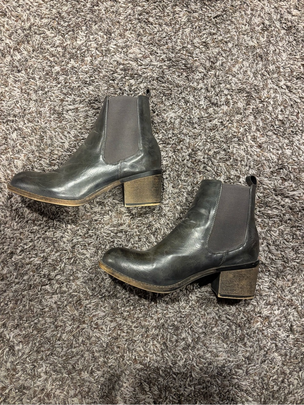 Women's Maurices Leather Chelsea Block Heel Boot